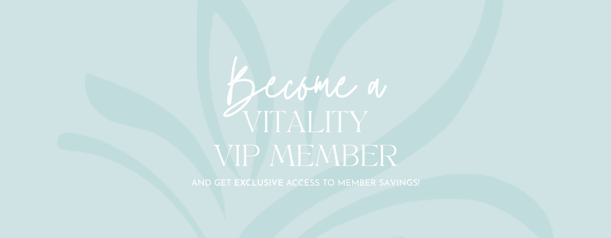 become a vitality vip member 1020 × 340 px Banner Landscape 2